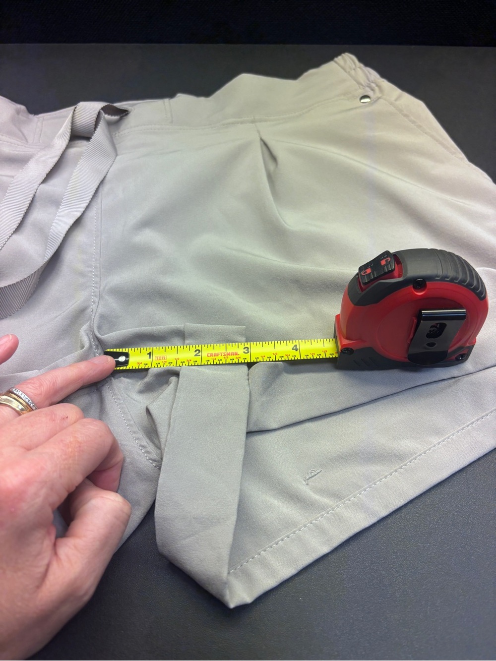 NWOT MPG Light Gray Travel Shorts w Pockets&Drawstring Shorts; Nvr Washd or Worn - Picture 7 of 8